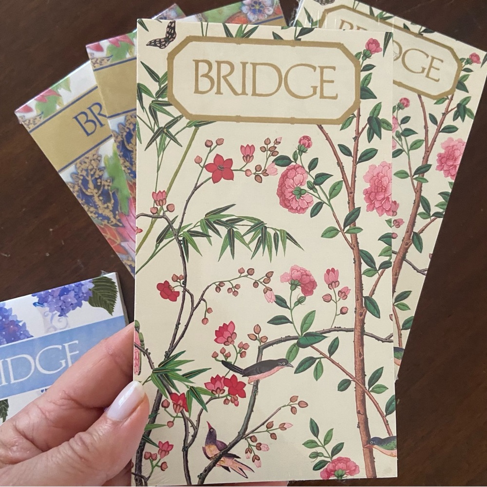 Caspari Bridge Tally Pads - set of 5 pads - Picture 5 of 9